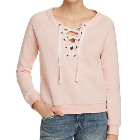 Rebecca Minkoff Tops - Rebecca Minkoff Raquel Lace-Up Sweatshirt NWT